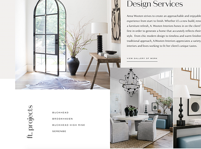 Website Design for an Atlanta Interior Designer custom website interior interior design squarespace website website design