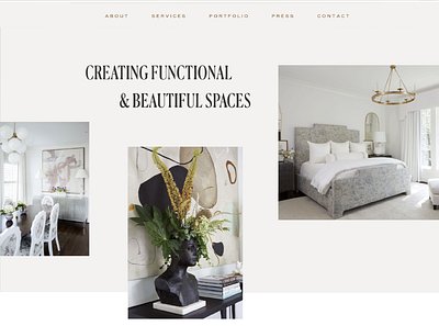 Minimal + Bold Website Design bold design feminine interiordesign interiors layoutdesign luxurydesign minimal modern typogaphy typography websiteinspiration websiteinspo