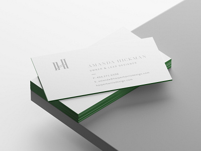 Harper Harris Business Card branding business cards collateral graphic design interior design letterpress logo minimal modern print print design typogaphy