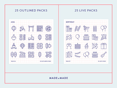 Made By Made | Line Icons – Mega Bundle Volume 1