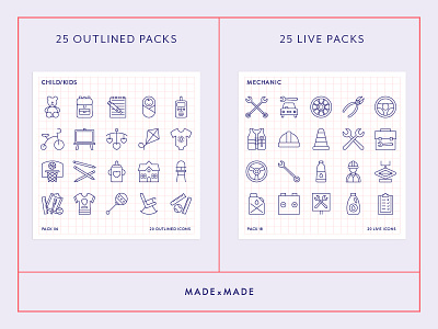 Made By Made | Line Icons – Mega Bundle Volume 4 alpine exercise icons illustrations infographics line icons mega bundle symbols ui ux vector weather