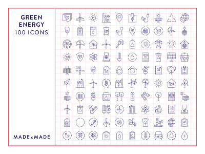 Made By Made | Line Icons – Green Energy