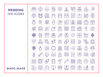 Made By Made | Line Icons – Wedding
