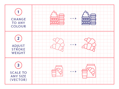 Made By Made | Line Icons – France europe france french icons illustrations infographics line icons symbols ui ux vector