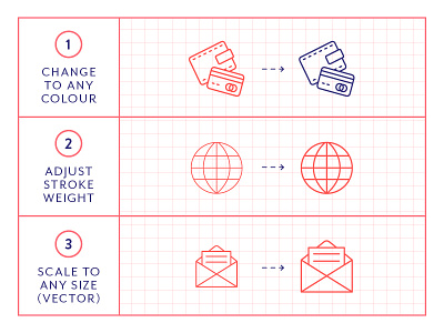 Made By Made | Line Icons – Business business commerce finance icons illustrations infographics line icons retail symbols ui ux vector