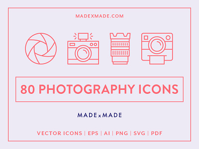 Made By Made | Line Icons – Photography