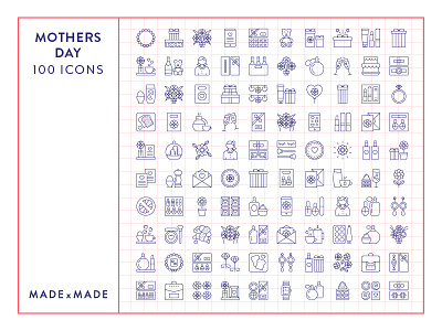 Made By Made | Line Icons – Mothers Day