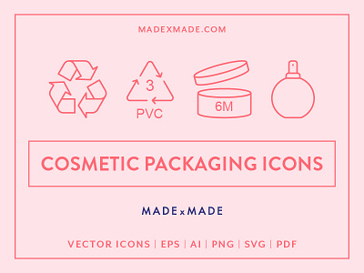 Made By Made | Line Icons – Cosmetic Packaging