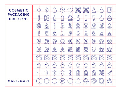 Made By Made | Line Icons – Cosmetic Packaging