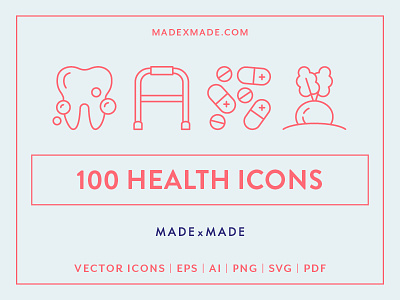 Made By Made | Line Icons – Health