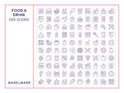 Made By Made | Line Icons – Food & Drink