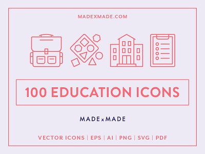 Made By Made | Line Icons – Education