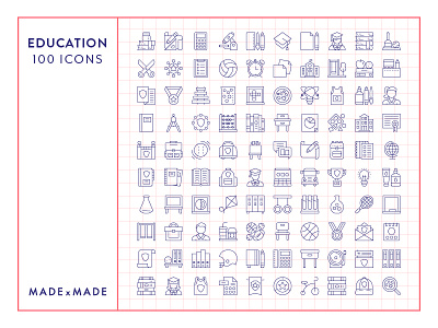 Made By Made | Line Icons – Education