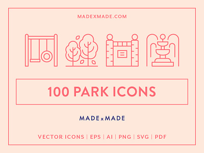 Made By Made | Line Icons – Park