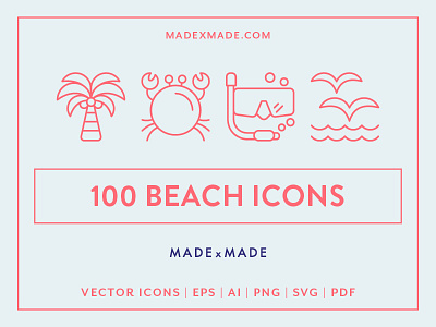 Made By Made | Line Icons – Beach