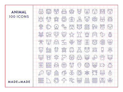 Made By Made | Line Icons – Animals