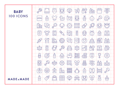 Made By Made | Line Icons – Baby