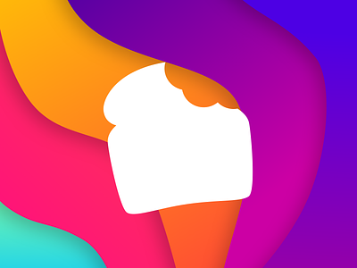 colourtoast logo brand branding colour colourful gradient logo logo mark rainbow toast