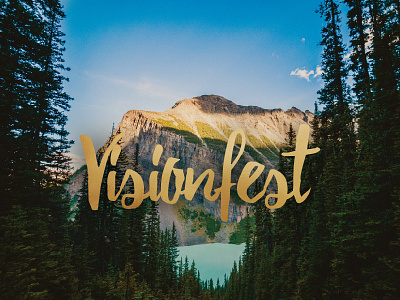 Visionfest • 2016 branding eastgate fest festival foil gold gold foil logo trees vision yosemite