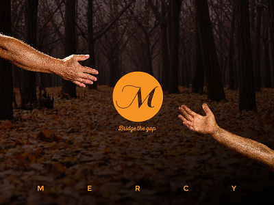 Mercy arm autumn branding bridge bridge the gap eastgate fall gap hands logo mercy reach