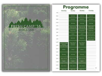 Booklet • Fresh Camp 2016