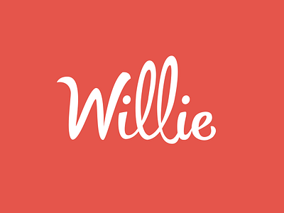 Willie design font gothenburg logo red script type typography