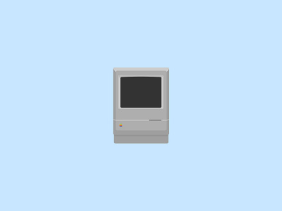 Macintosh icon blue icon illustrator macintosh vector