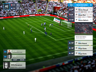 Football UI cards football social ui