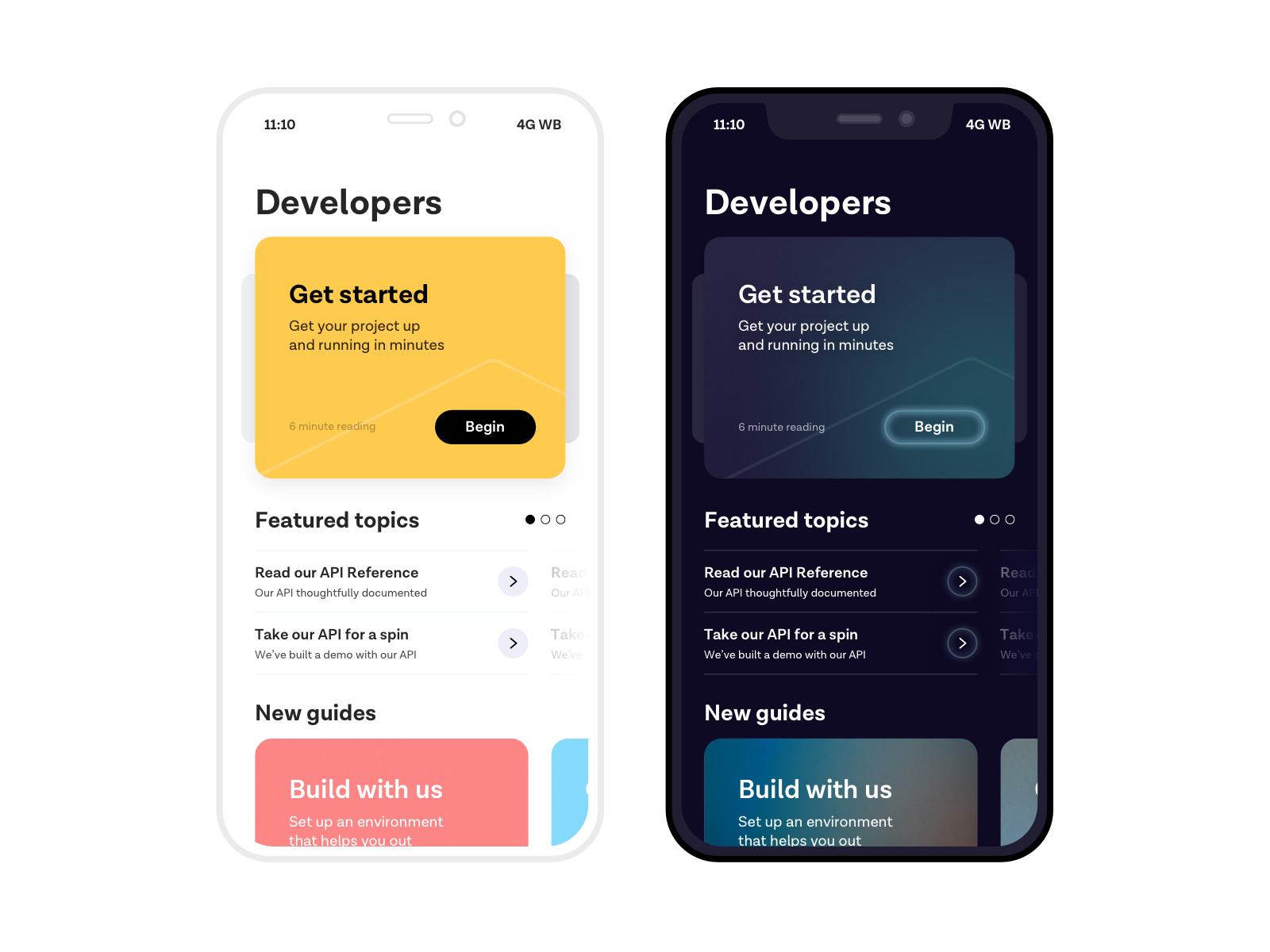 Normal and Techno themes by William Bengtsson on Dribbble