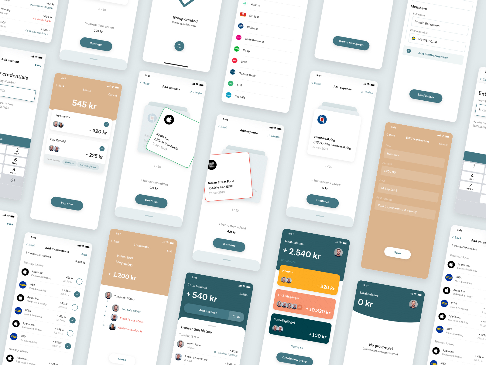 Shared finances by William Bengtsson on Dribbble