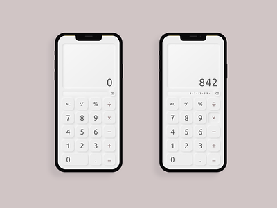 Neumorphic Design | Daily UI: 004 Calculator daily ui design neumorphic ui