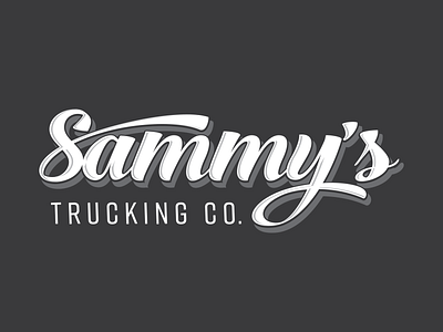 Sammy's Trucking Co. design illustration logo typography