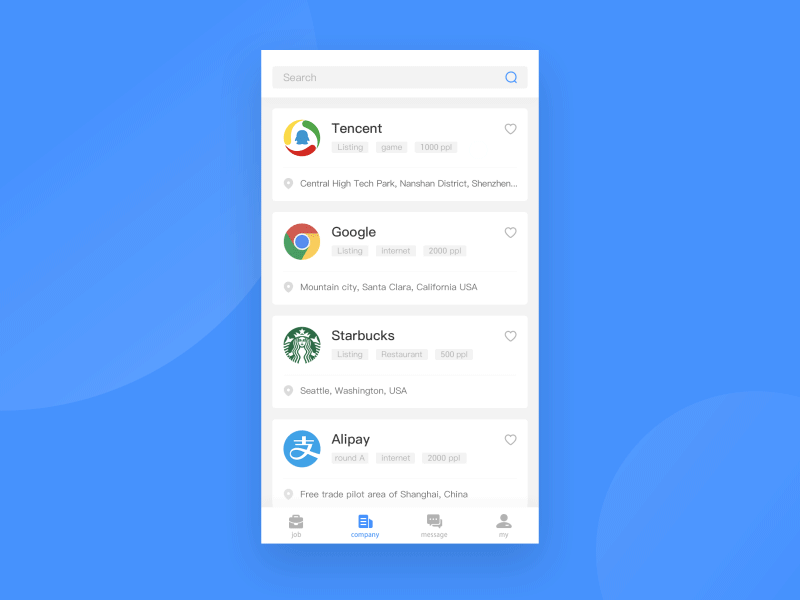 List page design app ui ux 动画