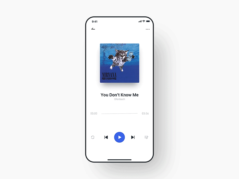 APP Music playing design