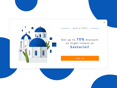 #Daily_UI 016 Popup/Overlay blue and white branding clean daily ui design grain texture illustration minimal overlay popup ui ux vector web