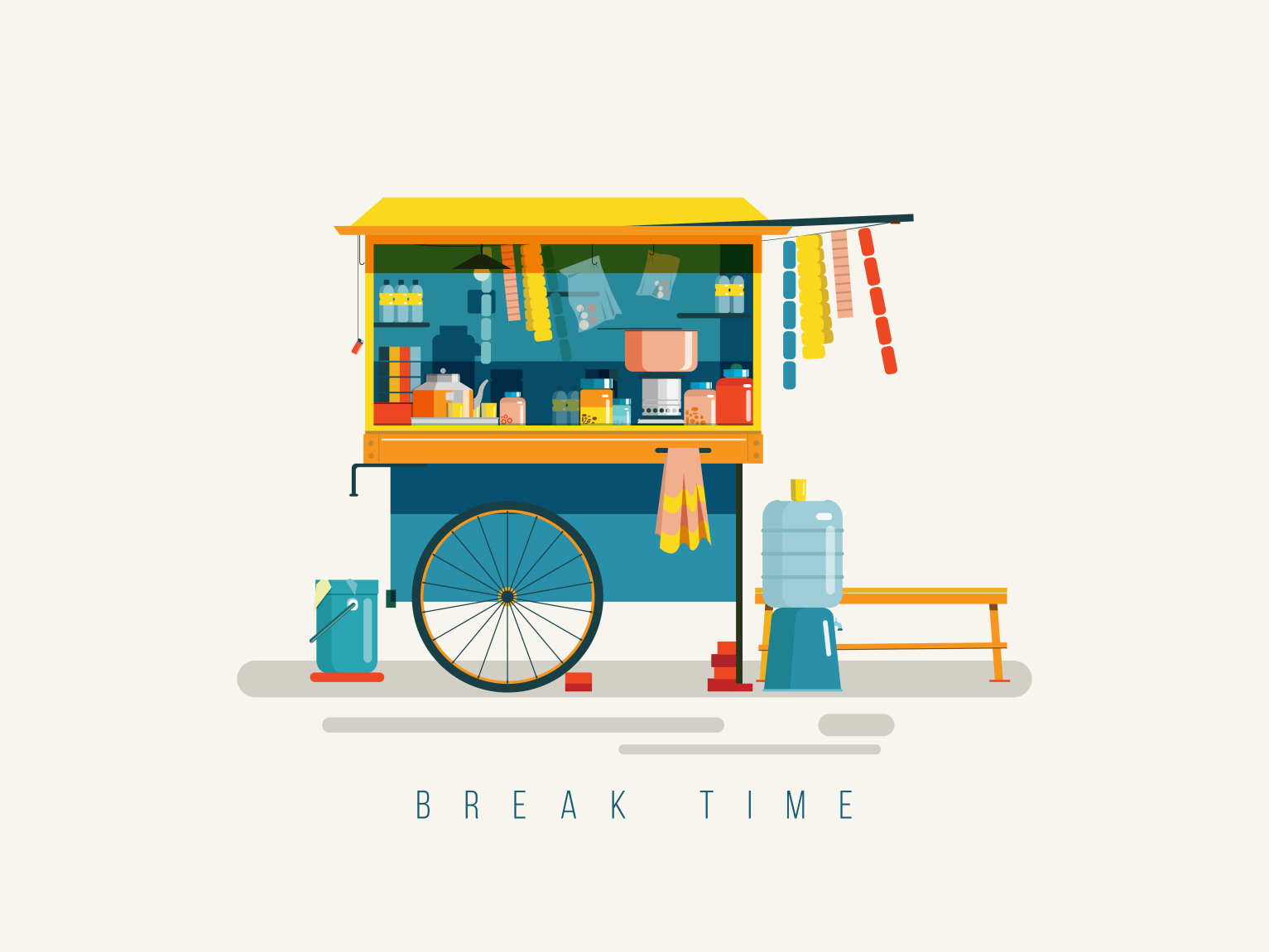 having-a-break-by-santanu-on-dribbble