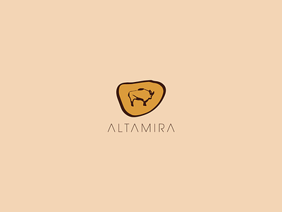 Altamira altamira cave art design flat logo logo design logo mark logodesign minimalism prehistoric symbol vector