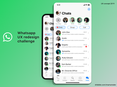 Whatsapp Redesign Challenge (Chat App) Screenshot 2