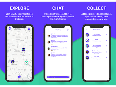 Clava - App Store Page - Mockups app store app store page brand design branding branding design chat chat app chatting location app location based messaging messaging app social social app social media social network social networking social networks socialmedia