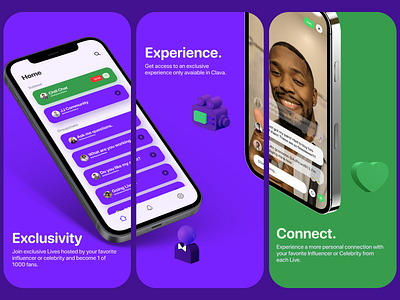 Clava App Store Pages app app design app store apple exclusive exclusive app influencer influencers live livestream mobile mobile app social media app
