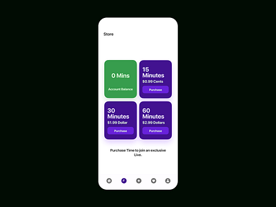 Clava Store branding creator creator app in app purchases live stream live stream app mobile mobile app social app social media app store ui ux