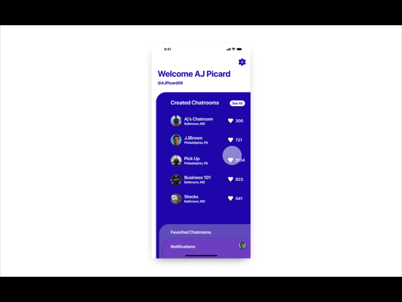 Chad App - Profile Page