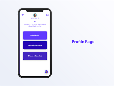 Chad Profile Page bio chat chat app chatting app direct message facebook figma figmadesign instagram locals photoshop profile profile design profile page redesign slack snapchat social media twitter username