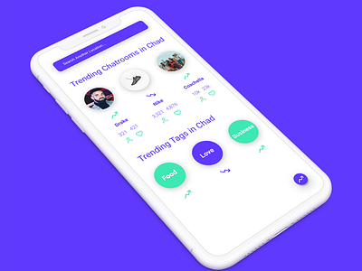 Clava - Trending Chatrooms & Tags chat chat app chatting graphic design message messaging mobile mobile app mobile design mobile ui social app social media socialmedia trending trending design trending graphics trending ui ui uiux ux
