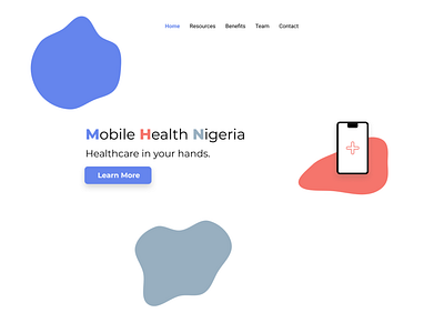 Mobile Health Website - Home