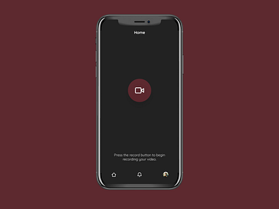 Client Recording App branding dark dark app dark mode dark theme dark ui darkmode illustrator interface mobile recording simple ui ui ux uiux user interface video video app white whitespace