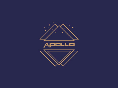 APOLLO abstract brand design illustration logo logo design mountain symbol type