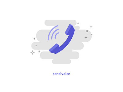 Send voice icon icon design illustration message ui voice website