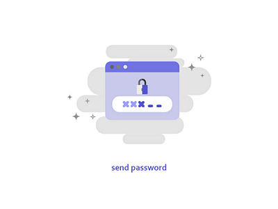 Disposable password app design disposable password icon illustration message password ui web