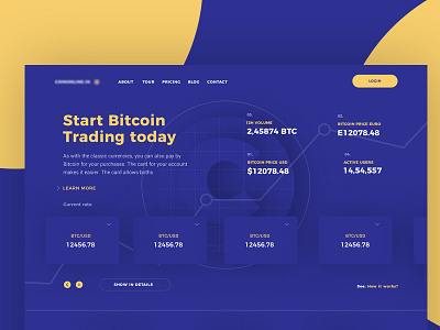 Bitcoin Trading design graphicdesign web webuiuxdesign